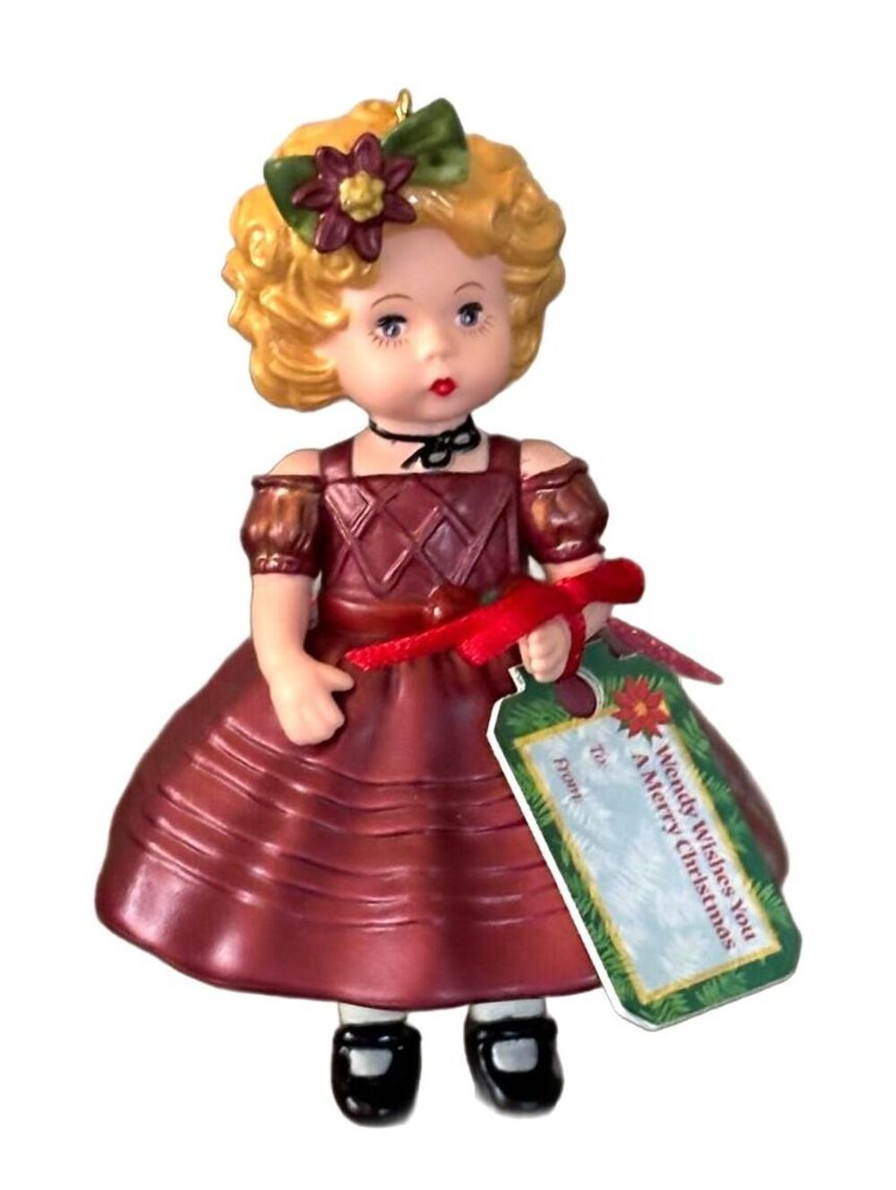 2015 Hallmark Madame Alexander Wendy Merry Christmas #20 QX9147 Ornament